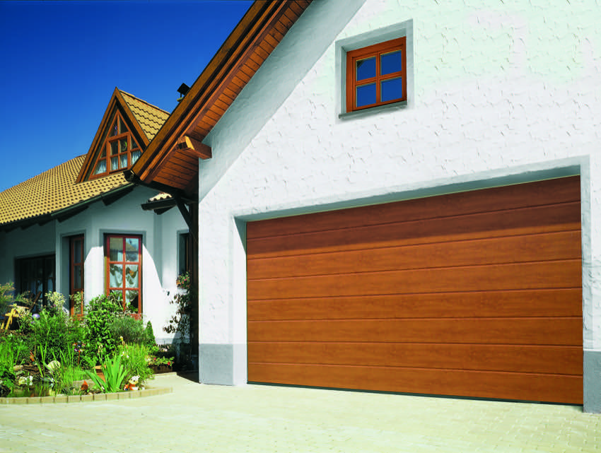 ribbed-golden-oak-sectional-garage door