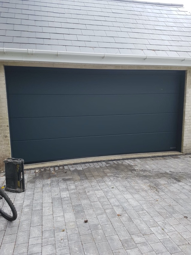 Double electric garage door